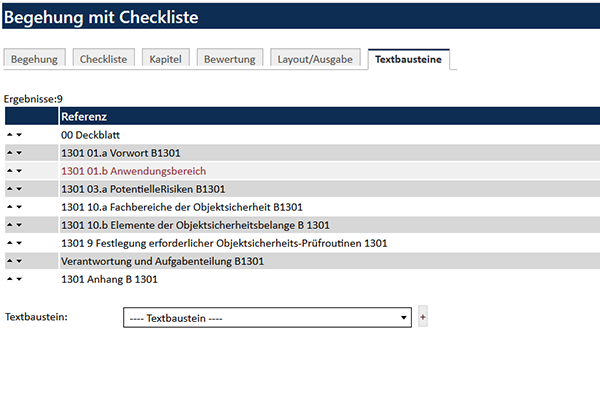 Checklisten konfigurieren